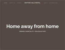 Tablet Screenshot of hattonvalemotel.com